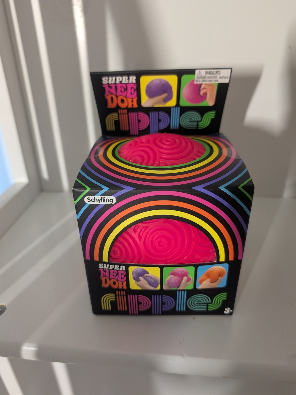 NEW In Box Super Nee-Doh Ripples Pink Sensory Toy Squish